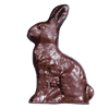Large Solid Chocolate Rabbit